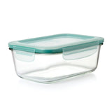 Smart Seal 8 Cup Glass Rectangle Container - Teal