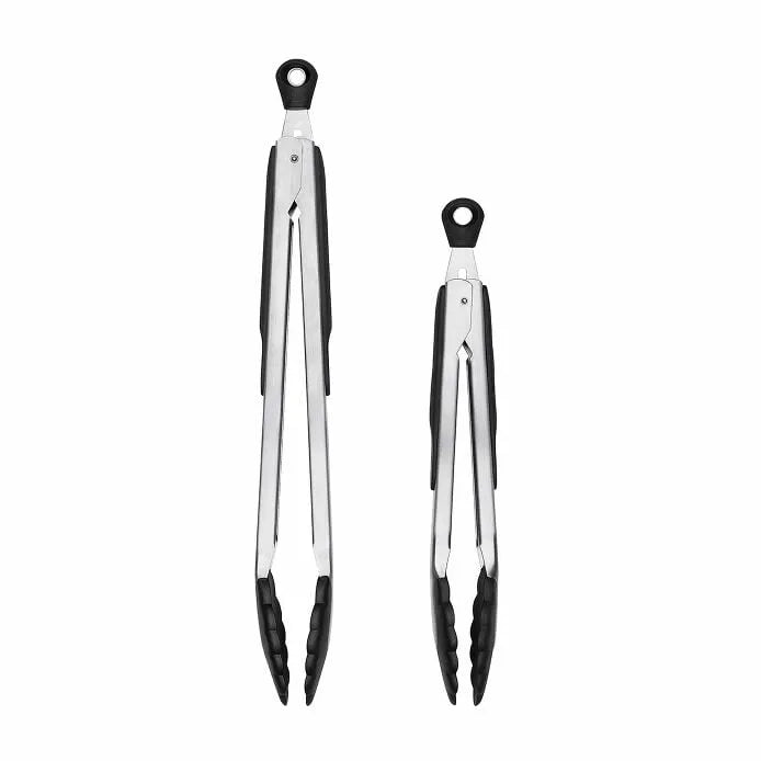 2-Piece Tongs with Nylon Heads Set