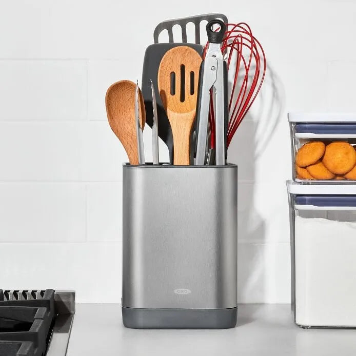 Adjustable Stainless Steel Utensil Holder - Small
