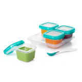 6 Oz Baby Blocks™ Plastic Freezer Storage Containers - Tot Teal