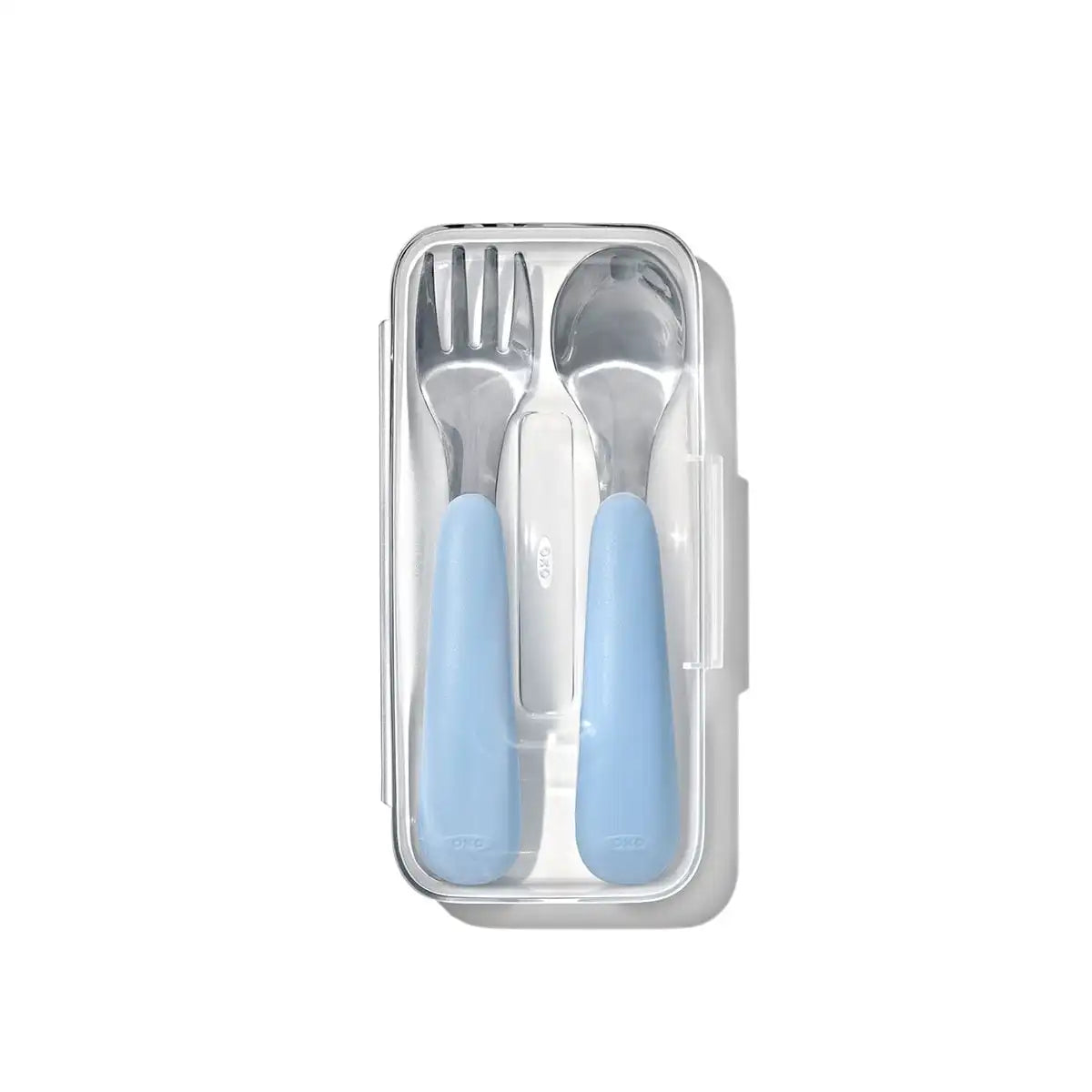 On-the-Go Fork and Spoon Set - Pink