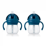 Transitions 6 oz Straw Cup with Handles Set - Tot Teal